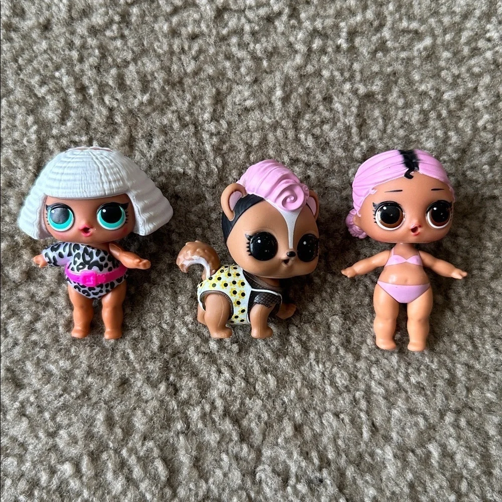 L.O.L. Surprise! Dolls Set - Pink, Purple, Orange, White